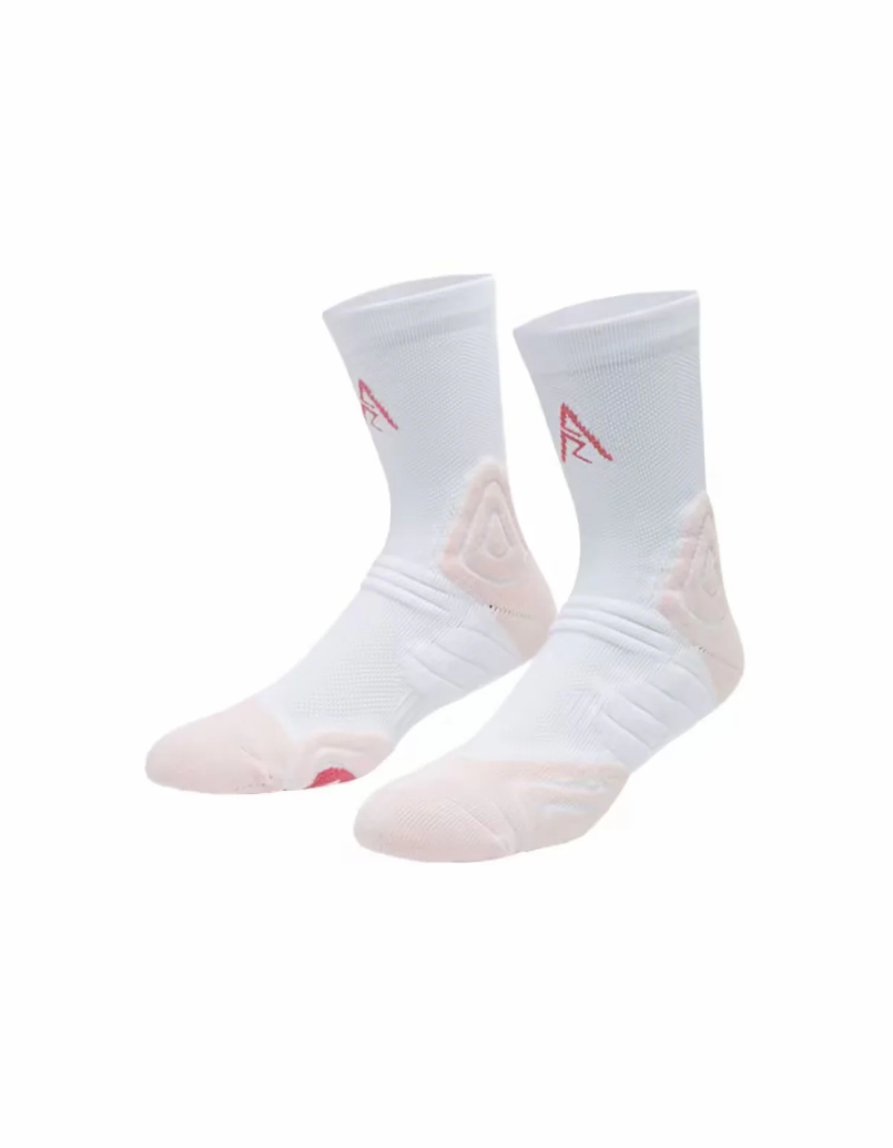 AR SOCKS (WHITE /PINK)
