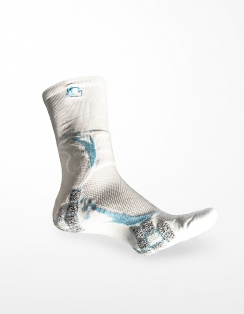 HOOPS PERFORMANCE SOCK (WHT/BLUE