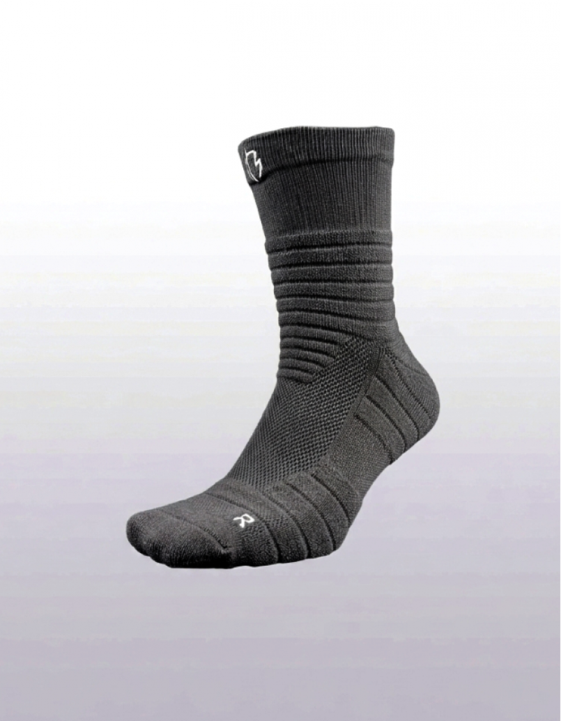 HOOPS SOCK CASUAL BLACK/WHITE