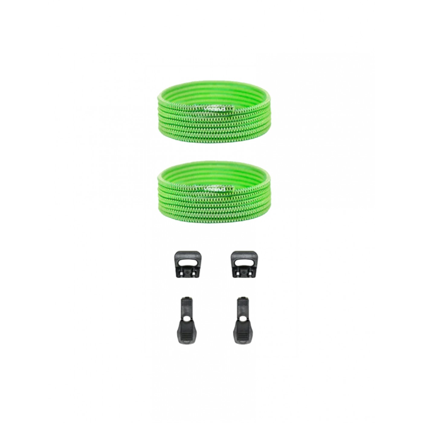 Xpand Quick-Release Round Lacing System Neon Green