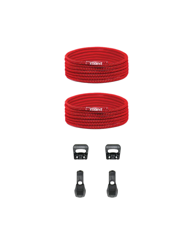 Xpand Quick-Release Round Lacing System Red