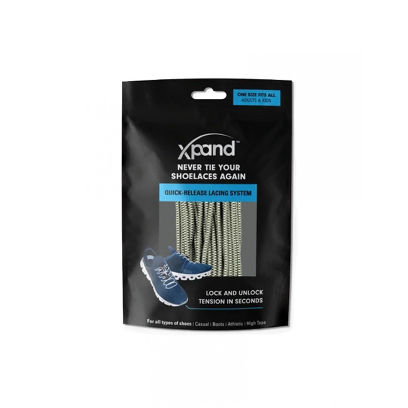 Xpand Quick-Release Round Lacing System Glow in the Dark