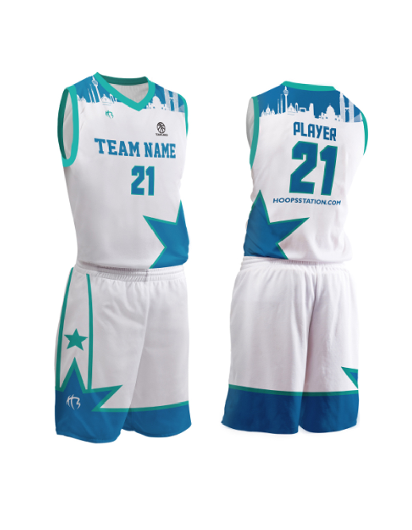 HOOPS ALL STAR CITY (SUBLIMATION)WHT/BLUE/TEAL