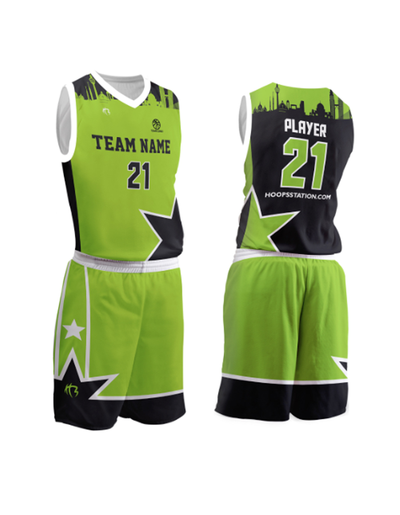 HOOPS ALL STAR CITY (SUBLIMATION)GREEN/D.GREY/WHT
