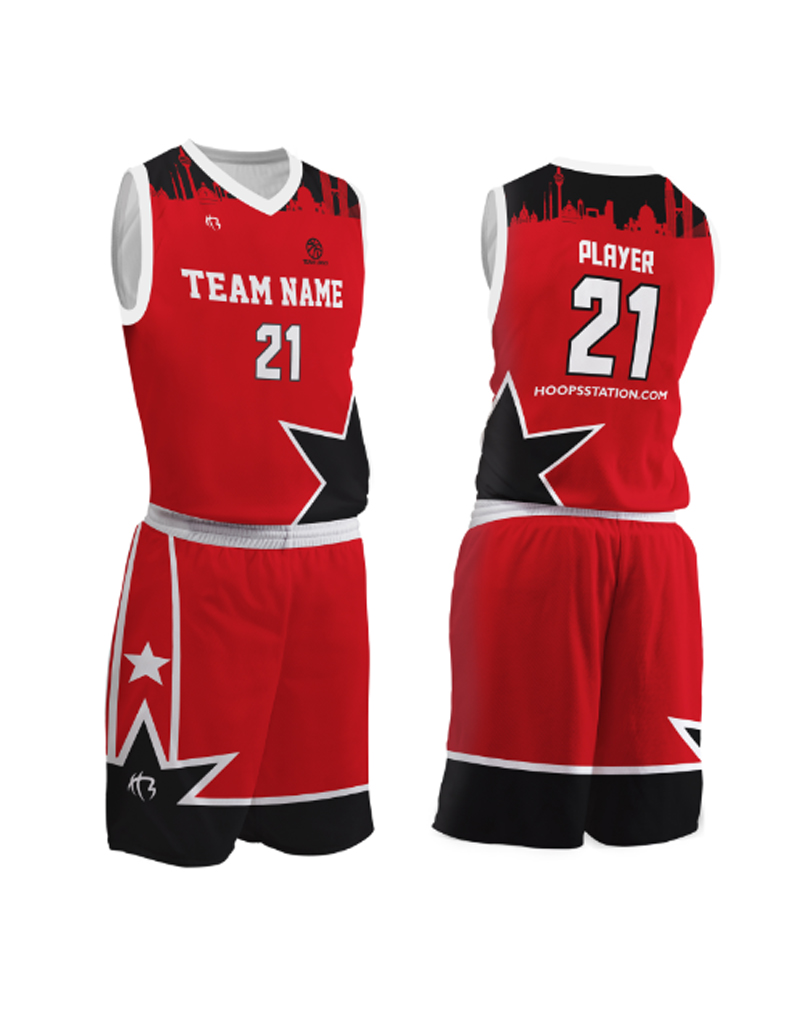 HOOPS ALL STAR CITY (SUBLIMATION)RED/BLK/WHT