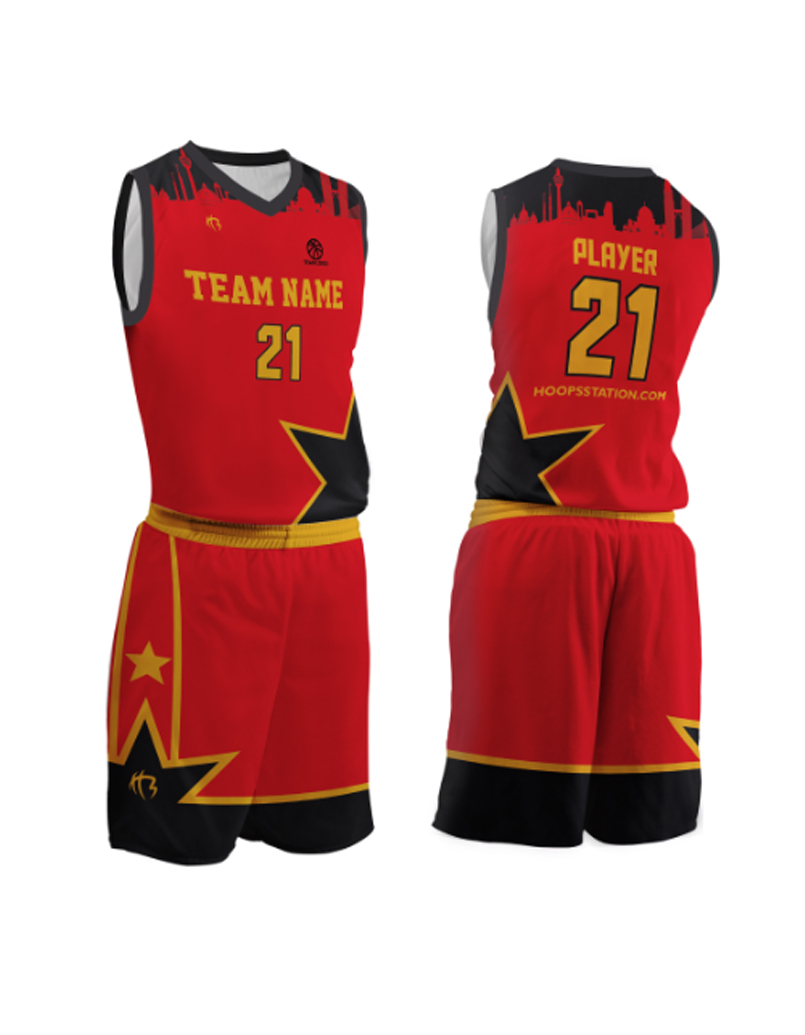 HOOPS ALL STAR CITY (SUBLIMATION)RED/BLK/ORANGE
