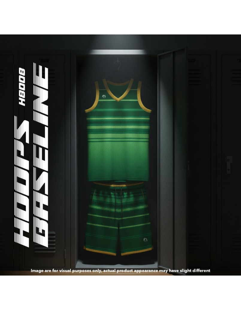 HOOPS JSY 'Baseline ' White