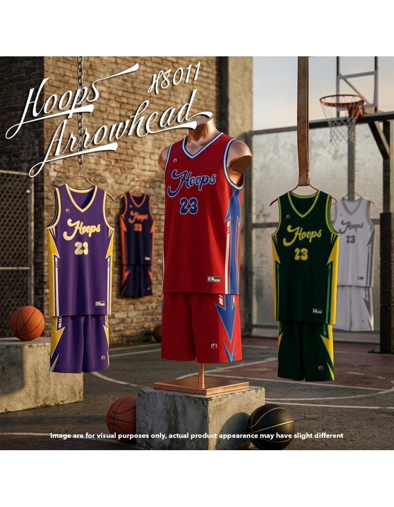 HOOPS JSY 'ARROW ' WHITE