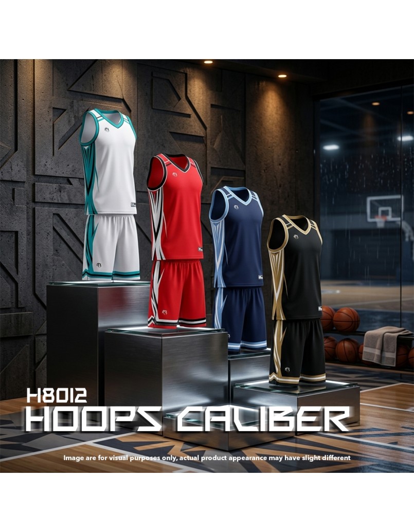 HOOPS JSY 'CALIBER ' BLACK/WHITE