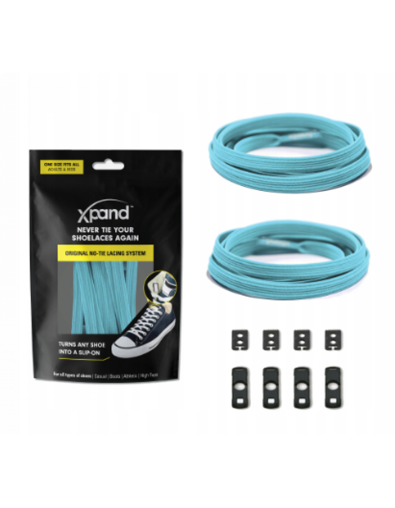 Xpand Original No-Tie Flat Lacing System Baby Blue