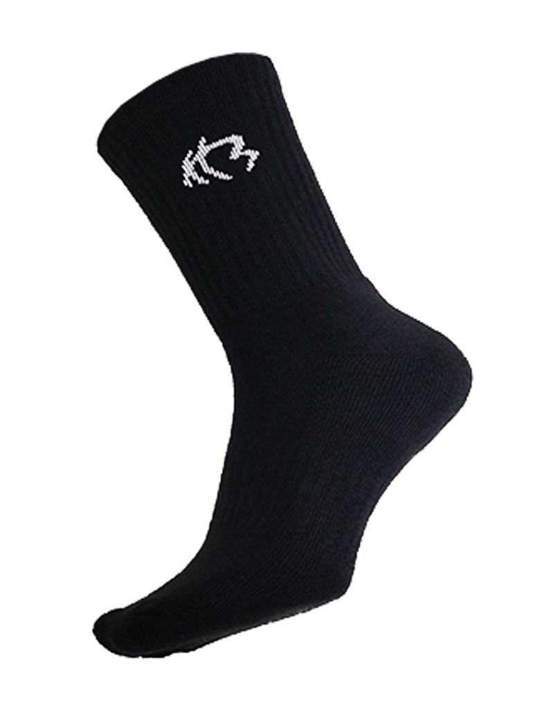 HOOPS  SOCK (BLK C/W WHT LOGO)