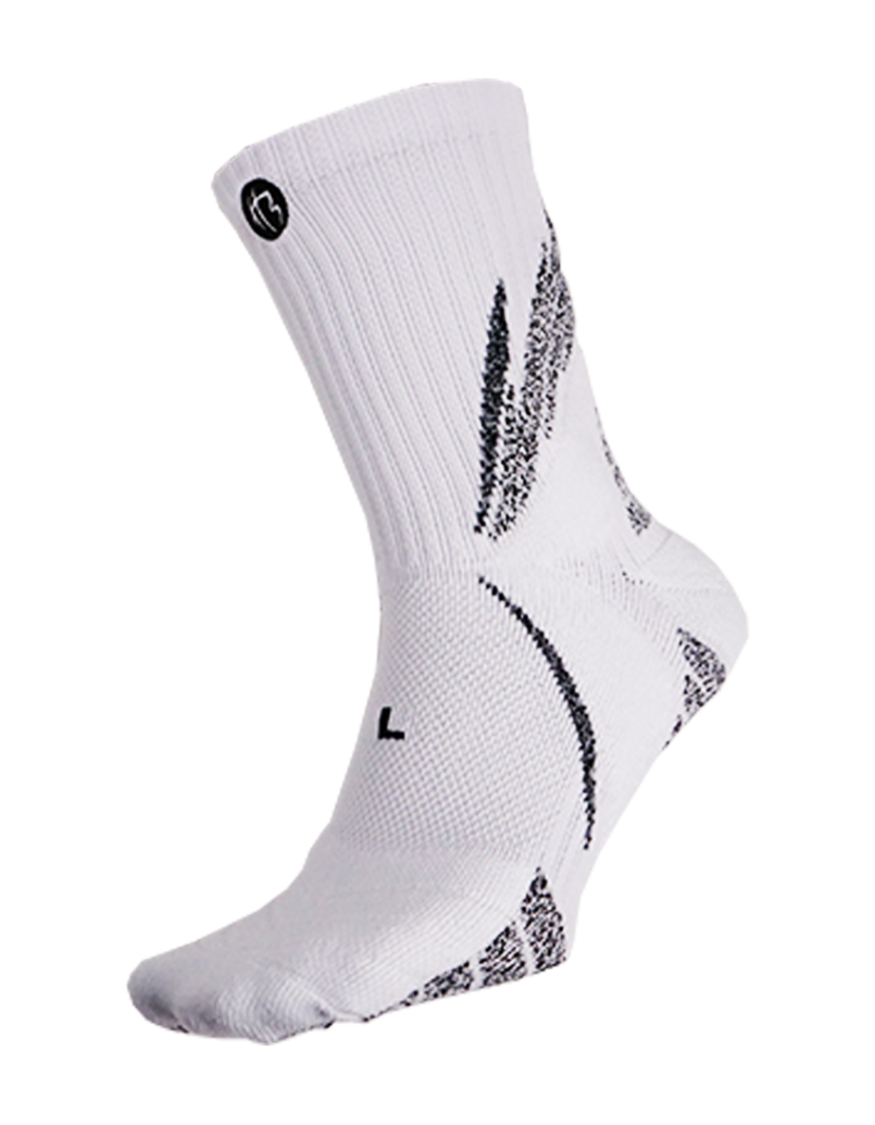 HOOPS CL SPORTS SOCK (WHT/GREY)